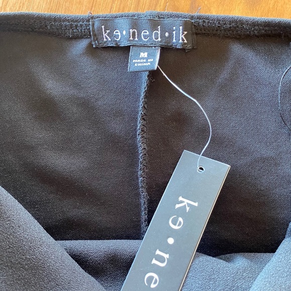 NWT Black KENEDIK Bodycon Wrap Dress - Picture 6 of 6